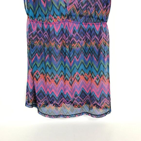 Catalina Mambo Print Swimsuit Cover Up Dress Women's Plus Size 3X Summer Sheer - Picture 2 of 10